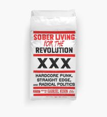 Straight edge XXX Radical politics Duvet Cover