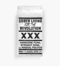 Straight edge XXX Revolution Hardcore Duvet Cover