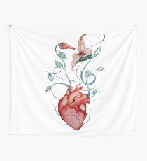 Tela decorativa Flores de Pink Floyd | Acuarela | Arte del ventilador de la roca
