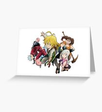 seven deadly sins Greeting Card