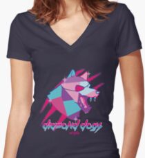 Diamond Dogs Women's Fitted V-Neck T-Shirt