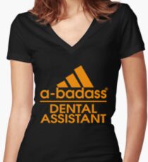 DENTAL ASSISTANT BEST COLLECTION 2017 Women's Fitted V-Neck T-Shirt
