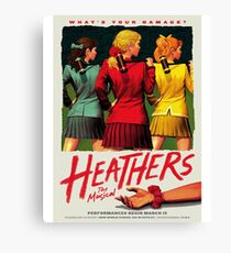 Heathers: The Musical Canvas Print