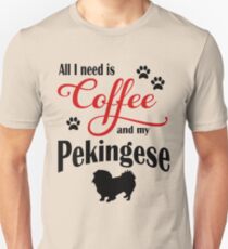 Coffee and my Pekingese Unisex T-Shirt