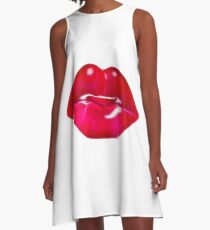 red lips A-Line Dress