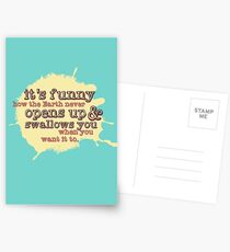 "It's funny how the Earth never opens up and swallows you..." (Buffy the Vampire Slayer) Postcards