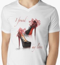 I found my love Men's V-Neck T-Shirt