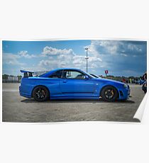 Póster Nissan GTR R34 Skyline V-Spec 2