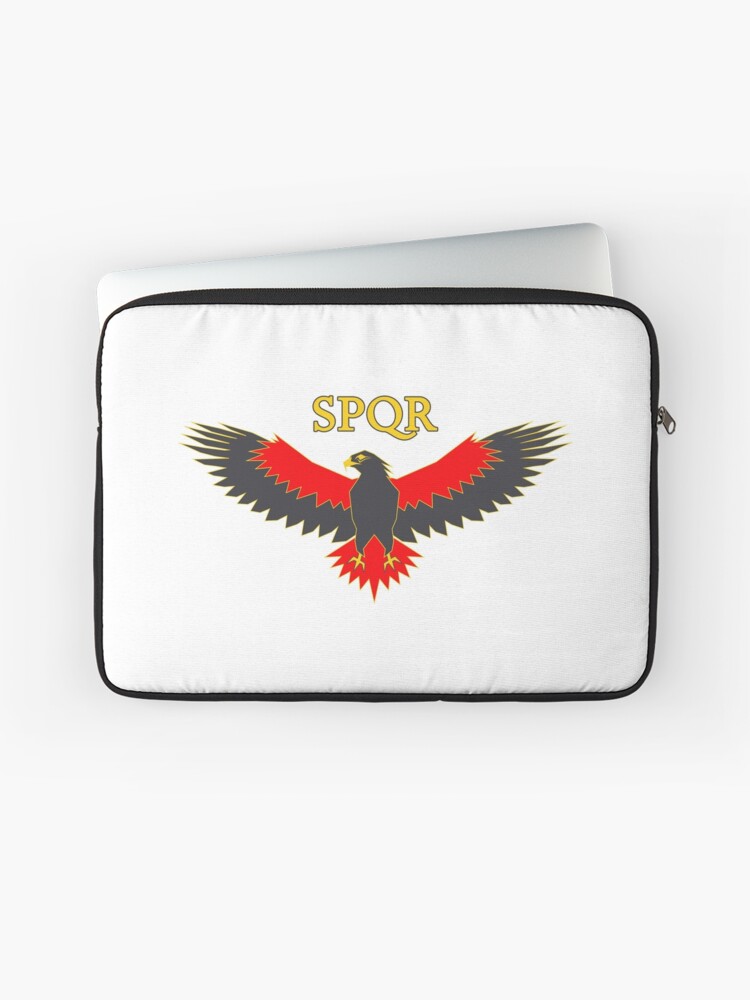 Spqr Stylized Roman Golden Eagle Laptop Sleeve