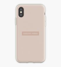 "Dangerous Woman" typography design iPhone Case