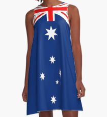 Australian Flag Design Adaptation A-Line Dress
