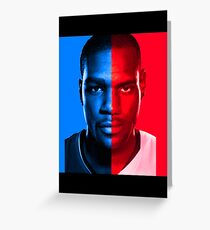 Kevin Durant LeBron James Face Off Mash Up T-Shirt Greeting Card