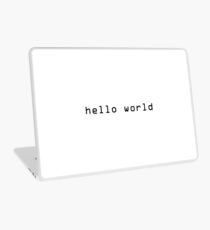 hello world Laptop Skin