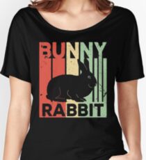 Bunny Rabbit Vintage Retro Women's Relaxed Fit T-Shirt