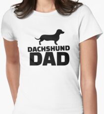 Dachshund Dad Women's Fitted T-Shirt