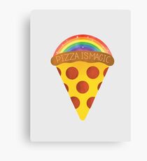pizza is magic Canvas Print