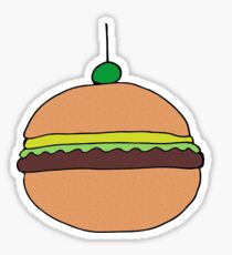 cute hamburger drawing Sticker