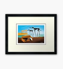 Greylvador Dali Framed Print