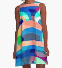 Marine abstraction A-Line Dress