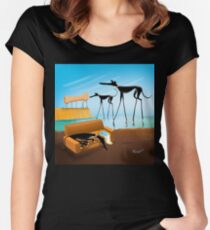 Greylvador Dali Women's Fitted Scoop T-Shirt