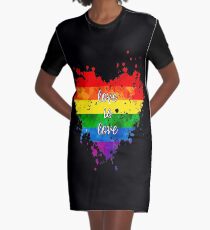 Love is love Graphic T-Shirt Dress