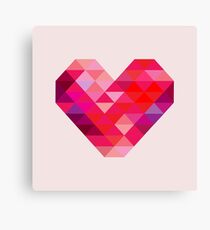 Prism Heart Canvas Print