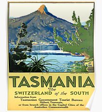 Tasmania, Australia, vintage, travel poster Poster