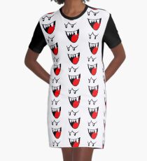 Boo Face Graphic T-Shirt Dress