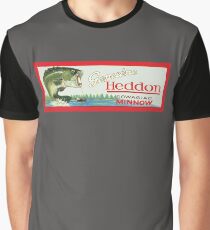 Vintage Heddon Dowagiac Minnow Lure Original Box Lid Graphic T-Shirt