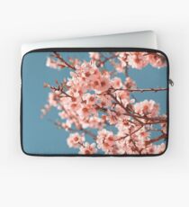Pink Flowers Blooming Peach Tree at Spring Laptop Sleeve