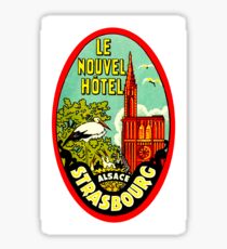 Strasbourg, Alsace, France, vintage travel sticker Sticker