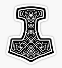 Mjolnir on Red Sticker