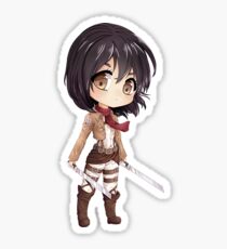 Shingeki no Kyojin Mikasa Sticker