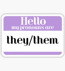 they/them pronouns Sticker