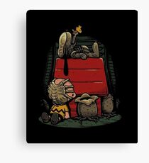 Charlie Brown t shirt Canvas Print