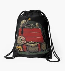 Charlie Brown t shirt Drawstring Bag