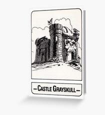 He-Man - Castle Grayskull - Trading Card Design Greeting Card