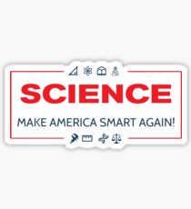 Pegatina Ciencia - ¡Haz que Estados Unidos vuelva a ser inteligente!