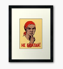 Soviet Treason Poster Framed Print