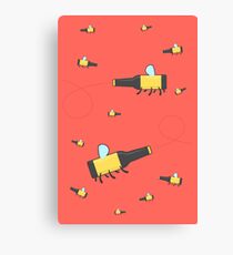 Bumble beer (red) Canvas Print