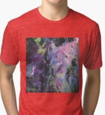 Wisteria Abstract Tri-blend T-Shirt