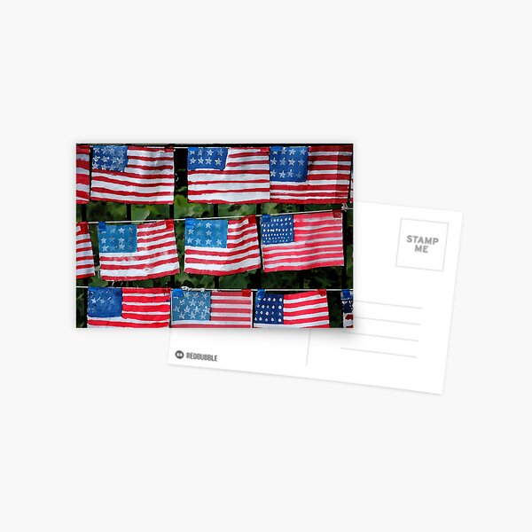 God Bless America Postcard