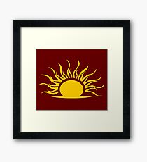 Mythic Dawn Symbol Framed Print