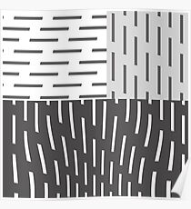 Gray On Gray Abstract Art Poster