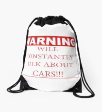 warning cars Drawstring Bag