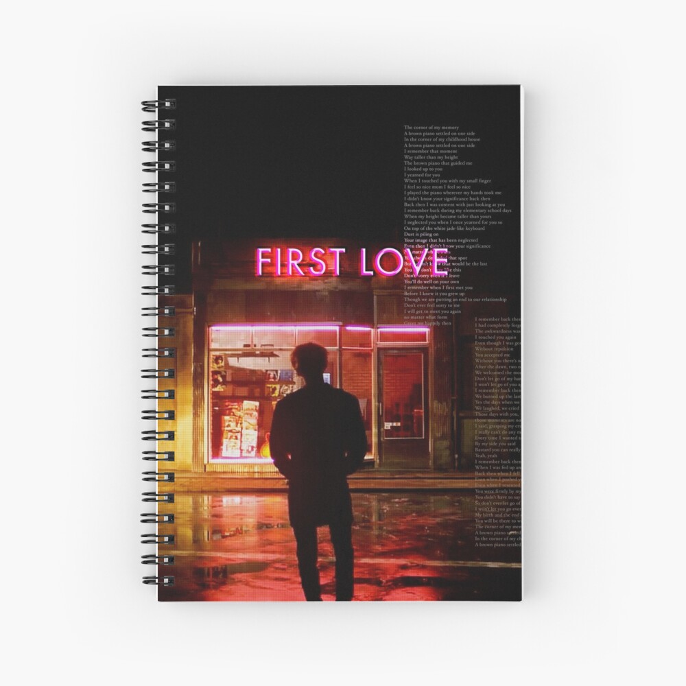 bts - suga first love Spiral Notebook