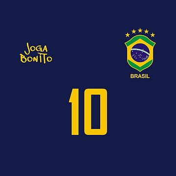 Brazil Football Team Soccer Retro Jersey Joga Bonito Number 9