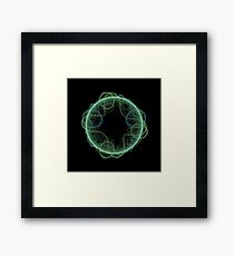 Fractal - 0008 - The Green Framed Print