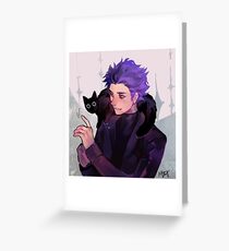 Hitoshi Shinsou + Cat Greeting Card