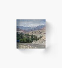 Karakoram Highway Acrylic Block
